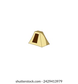 vector set of colorful tents for world scout day vector
