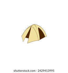 vector set of colorful tents for world scout day vector