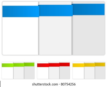 Vector - Set of Colorful Text Box