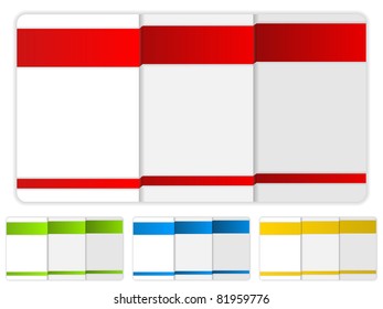 Vector - Set of Colorful Text Box