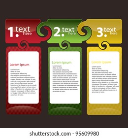 Vector - Set of Colorful Text Box