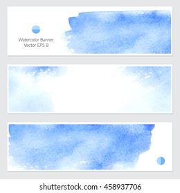 Vector. Set of colorful watercolor backgrounds.