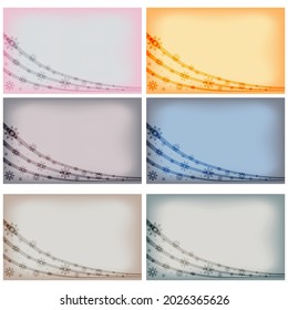 vector set of colorfull blurred background soft pastel paper texture website