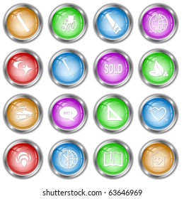 Vector set of computer keys