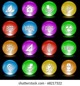 Vector set of computer keys