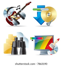 Vector set of computer & web icons III