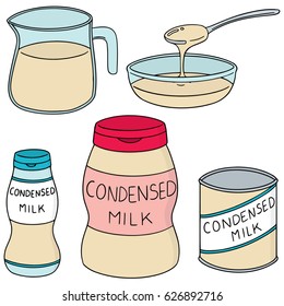 vector set of condensed milk