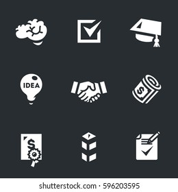Vector Set of Contract job Icons.