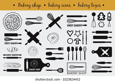 Vector set with cooking elements