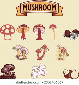 Vector set of cooking icons.
