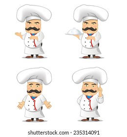 vector set of cooks