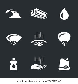 Vector Set of Cooling Icons.