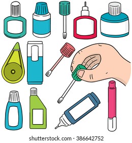 vector set of correcting fluid