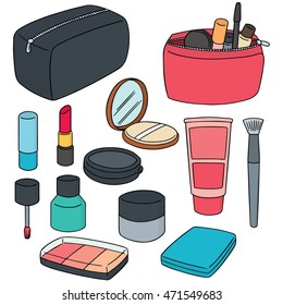 vector set of cosmetic