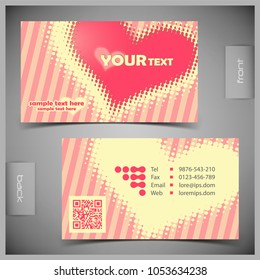 Conjunto de vectores de tarjetas de visita creativas