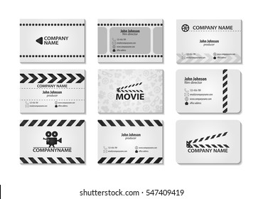 Vector set of creative business cards