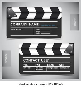 Vector set of creative business cards