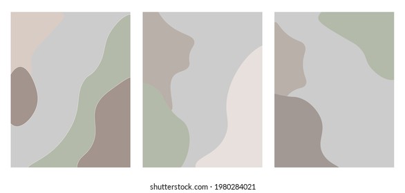 vector set of creative fluid background