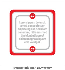 Vector set of Creative quote text template. Quote blank template. Quote bubble. frame of quotes. Print design. Quote form. Template vector set.