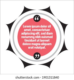 Vector set of Creative quote text template. Quote blank template. Quote bubble. frame of quotes. Print design. Quote form. Template vector set.