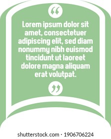 Vector set of Creative quote text template. Quote blank template. Quote bubble. frame of quotes. Print design. Quote form. Template vector set.