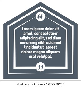 Vector set of Creative quote text template. Quote blank template. Quote bubble. frame of quotes. Print design. Quote form. Template vector set.