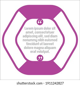 Vector set of Creative quote text template. Quote blank template. Quote bubble. frame of quotes. Print design. Quote form. Template vector set.