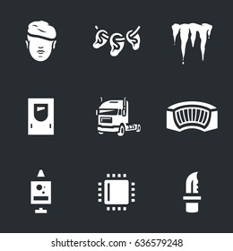 Vector Set of Cryogenic soldier Icons.