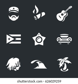 Vector Set of Cuba Icons.