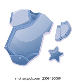 Vector Set Of Cute Baby Elements