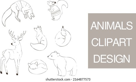 Vector set with cute exotic animals, leaves, flowers, fruits isolated on white background. Funny tropical birds and plants illustration. Bright flat picture for children. Jungle summer clip art