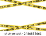 Vector set of danger lines and police tapes for restricted and danger zones. Crime Scene Do Not Cross. Vector illustration