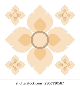 Vector set of  decorative beautiful flowers  elements flat style. for wedding invitations and greeting cards. Traditional pastel decor.