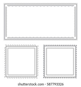 vector set of decorative calligraphic vintage frame