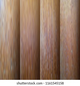 The vector set of decorative old wood panel.