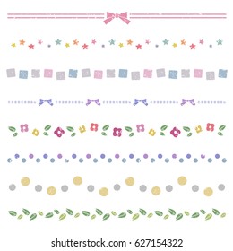 Vector Set Decorative Stamp Borders Stock Vector (Royalty Free ...