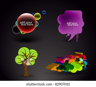 vector set of design element.