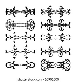 Vector set of design elements