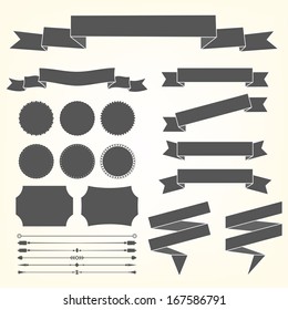 Vector set of design elements