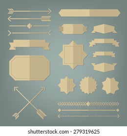 Vector set of design elements.