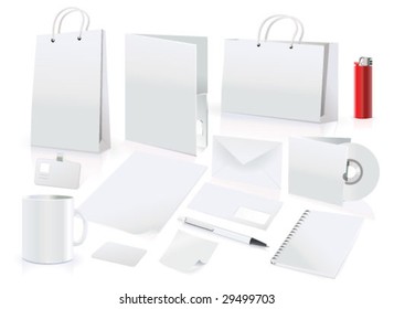 vector set of design elements for corporate identity