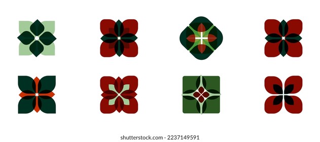 Vector set of design elements, geometric figures.Template for wallpaper, banner, presentation, background