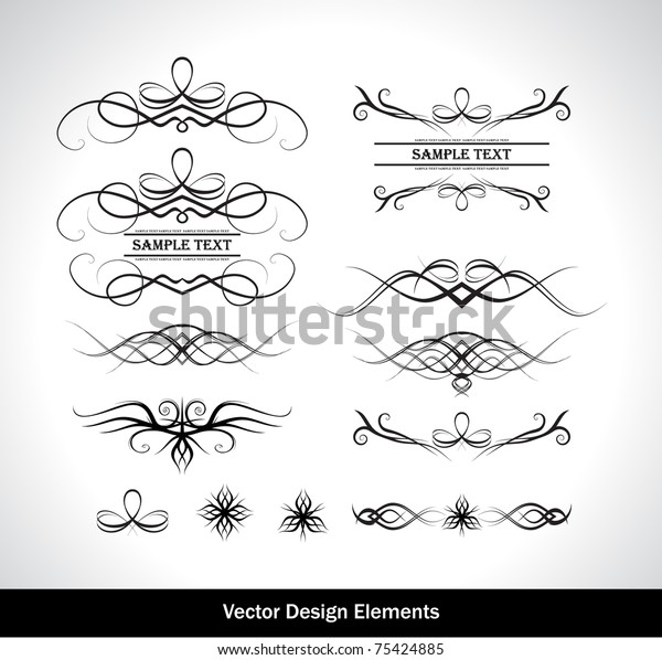 Vector set of\
design elements. Vector\
illustration