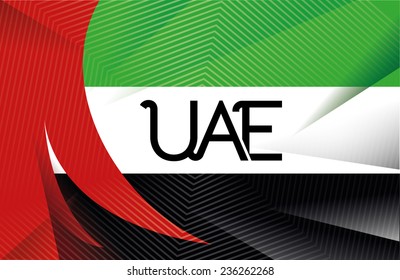 vector set of design elements labels badges on the theme of independence Day of the United Arab Emirates