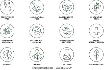 Vector set of design elements, logo design template, icons 