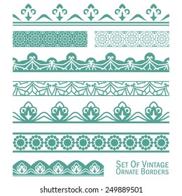 Vector set of design elements: Ornate Borders 