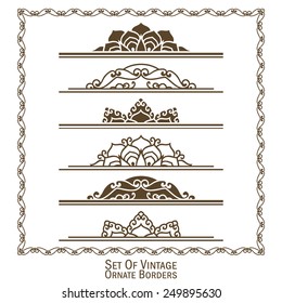 Vector set of design elements: Ornate Borders 