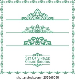 Vector set of design elements: Ornate Borders 