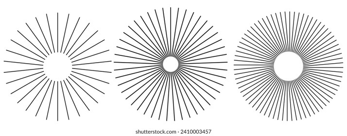 Vector set of design elements, patches and stickers with copy space for text - abstract background elements for branding, packaging, prints and social media posts