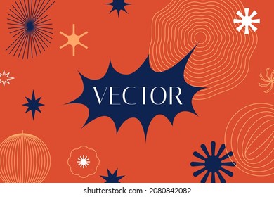Vector set of design elements and shapes for abstract backgrounds and modern art - logo design templates, frames, photo overlays and stars